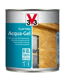 Flatting acqua-gel, colore noce medio - 0,75 litri